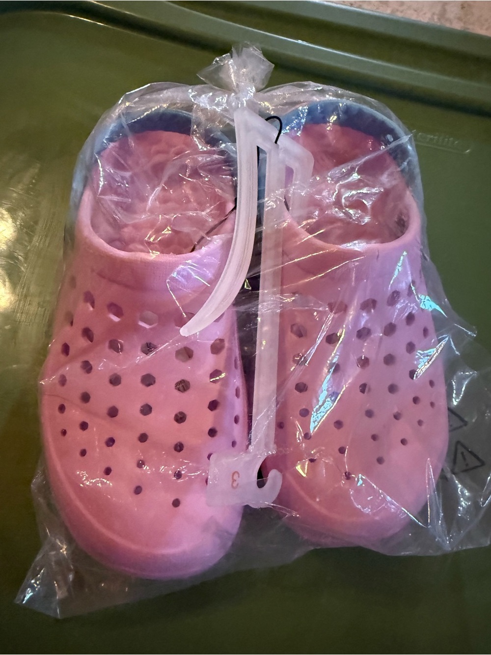 Kids Pinkish/purple Slip-On Water Shoes with Vent Holes